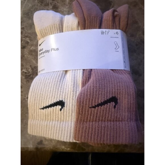 Nike Everyday Plus Cushioned Training Crew Socks 6 Pairs Medium 6-8 SX6897‌-‌904 - Picture 6 of 11